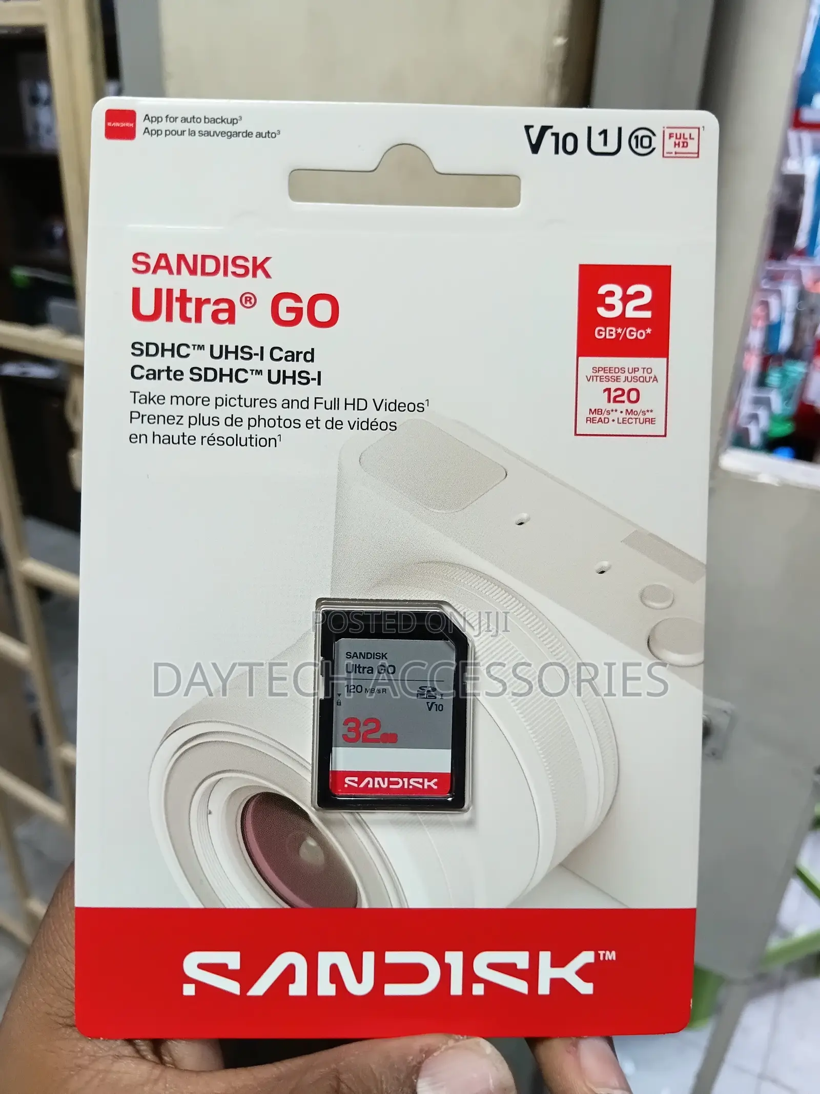 Sandisk Ultra Go SDHC Memory Card 32gb for Cameras.