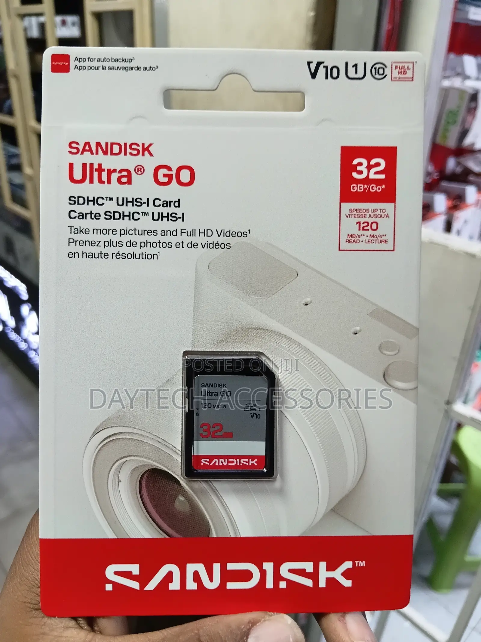 Sandisk Ultra Go 120mbs SDHC Uhs-I Memory Card - 32gb