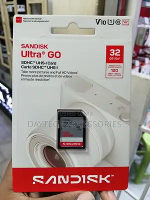Sandisk Ultra Go 120mbs SDHC Uhs-I Memory Card - 32gb