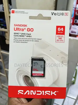 This Is a 64gb Sandisk Ultra Go SDXC Uhs-I Memory Card.