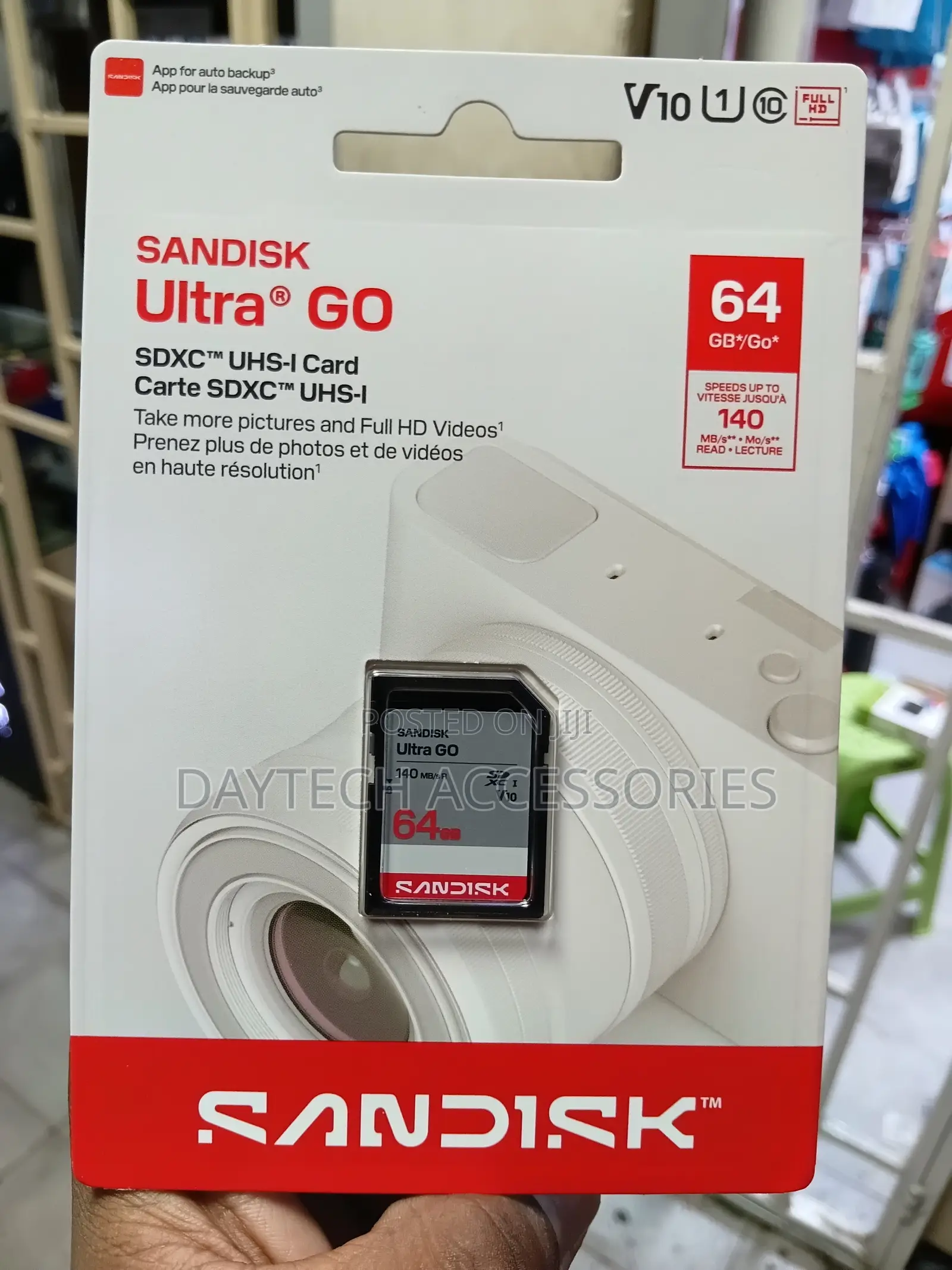 Sandisk Ultra Go SDHC and SDXC Uhs-I Card - 64gb