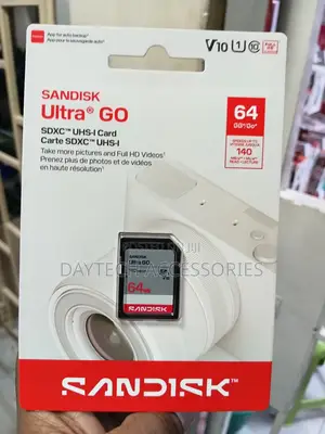 Sandisk Ultra Go SDHC and SDXC Uhs-I Card - 64gb