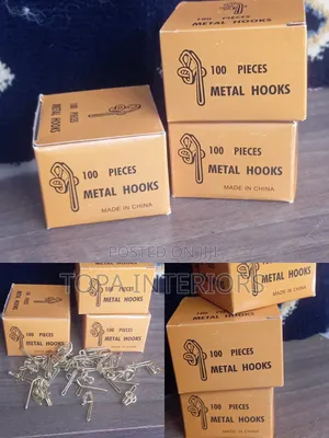 Curtain Hooks Box of 100 Pieces Drapery Hooks