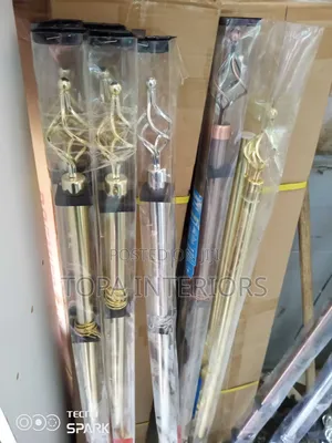 Decorative Adjustable Window Curtain Rods 2m Double