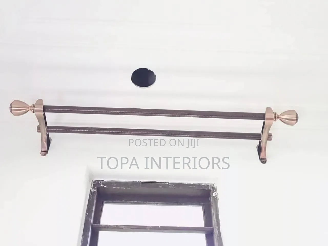 Strong Jua Kali Curtain Rods for Window Decoration