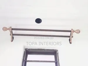 Strong Jua Kali Curtain Rods for Window Decoration