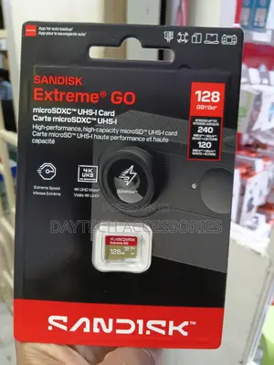 Sandisk Extreme Go Microsdxc Uhs-I Card With 128gb Capacity.
