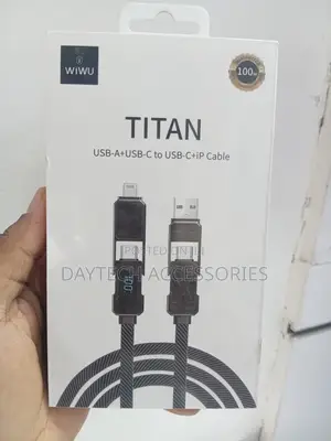 This Is a Wiwu Titan Series 4-in-1 Charging Cable (Model Wi-C039)