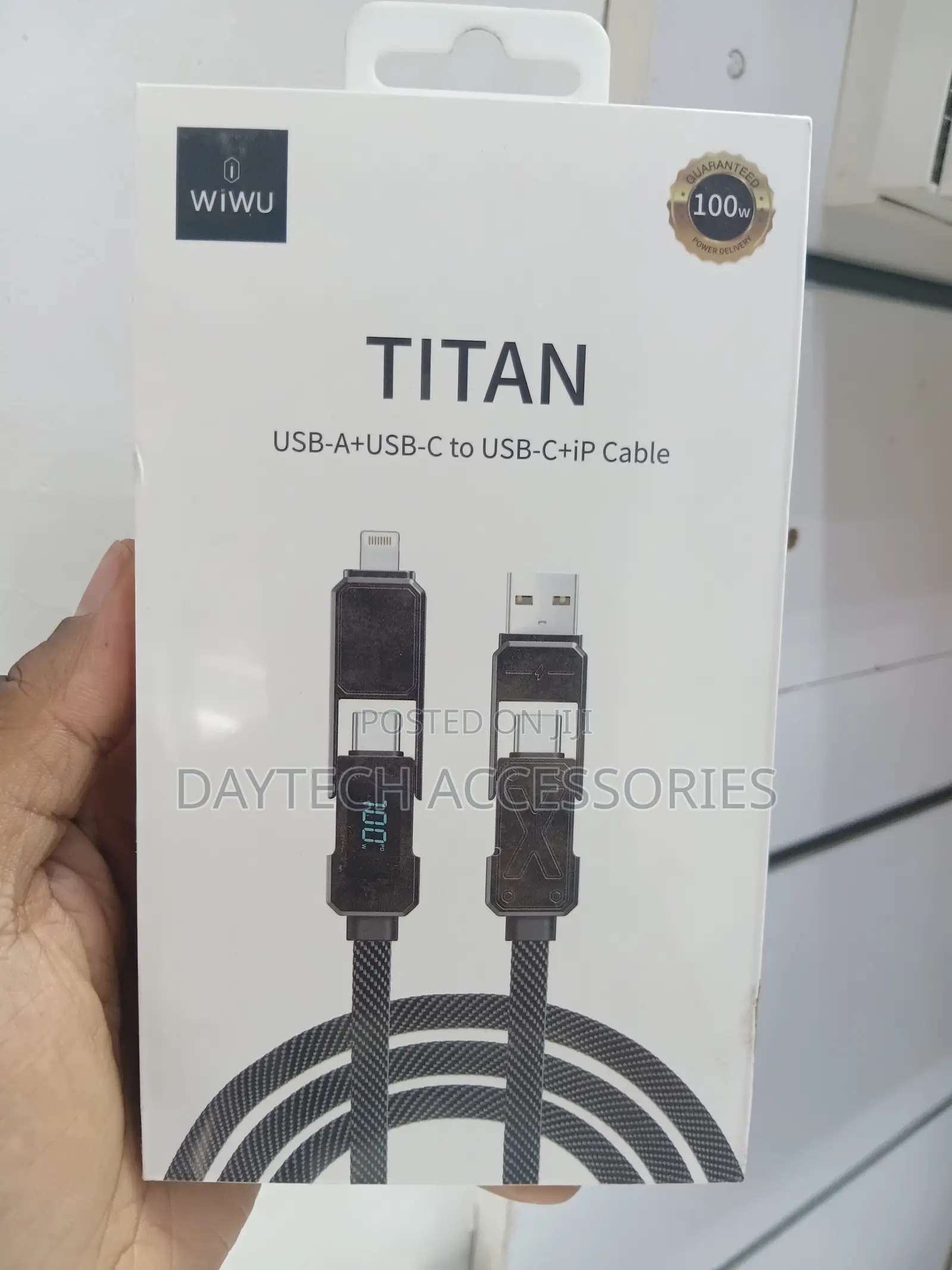 Wiwu Wi-C039 Titan Series 4 In1 A+C to C+L Charging and Data Cable