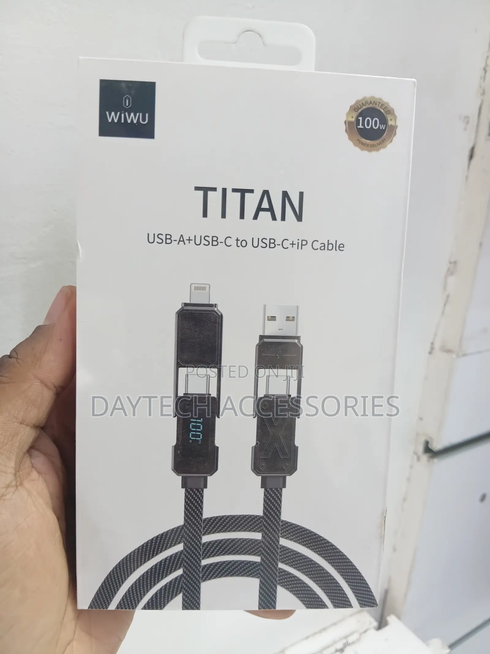 Wiwu Wi-C039 Titan Series 4 In1 A+C to C+L Charging and Data Cable