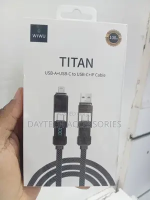 Wiwu Wi-C039 Titan Series 4 In1 A+C to C+L Charging and Data Cable