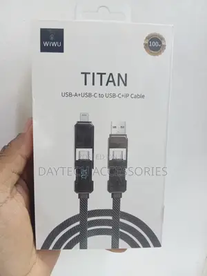 Wiwu Wi-C039 Titan Series 4 In1 A+C to C+L Charging and Data Cable