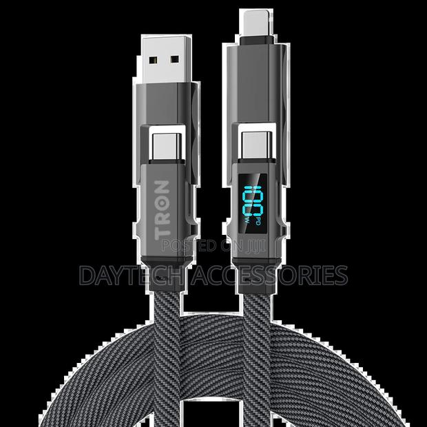 Wiwu Titan Series 100w Alloy Fast Charging Cable 2 in 2 Cable 100w - thumbnail 2
