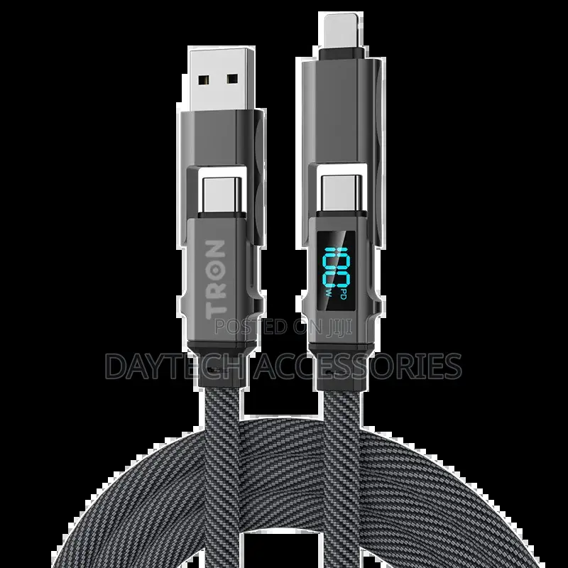 Wiwu Titan Series 100w Alloy Fast Charging Cable 2 in 2 Cable 100w