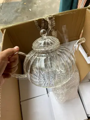 800ml Striped Teapot Borosilicate