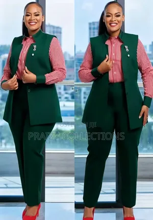 3-Piece Tailored to Fit Ladies' Trouser Suit