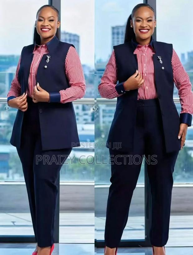3-Piece Tailored to Fit Ladies' Trouser Suit - thumbnail 2