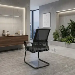 Office Chairs; Mid Back Office Mesh Chair With Sled Base Legs