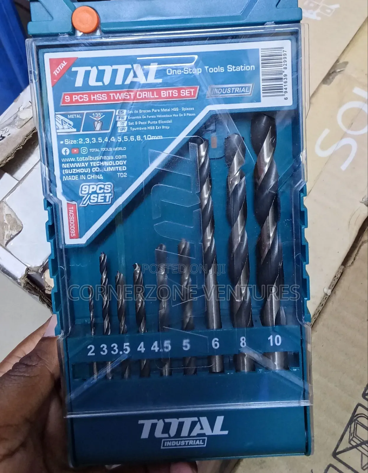 Total 9pcs Metal Drill Bit/ Metal Drill Bits