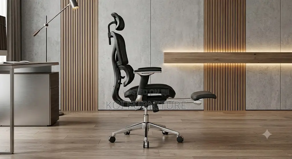 Office Chairs; High Backrest Orthopedic Chair With Fooldale Footrest