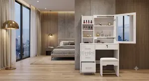 Dressers; White Bedroom Vanity Table Set