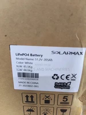 Solarmax 10kwh 51.2v 205ah Lifepo4 Lithium Battery