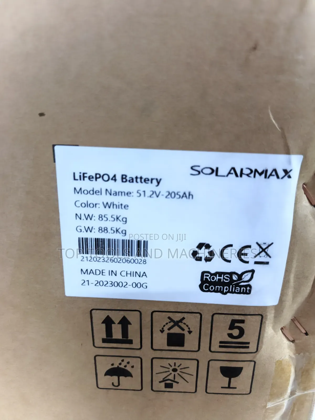 Solarmax 10kwh 51.2v 205ah Lifepo4 Lithium Battery