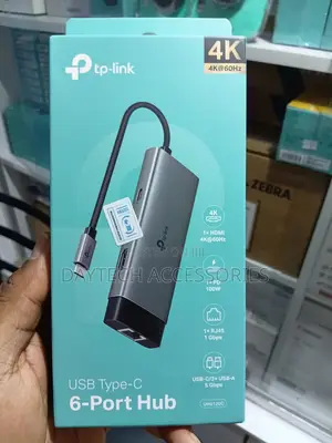 Tp-Link Uh6120c Usb Type-C 6 in 1 Hub - Grey.