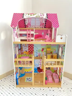 Barbie Doll Wooden Play House for Kids