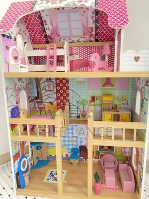 Barbie Doll Wooden Play House for Kids
