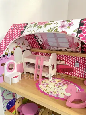 Barbie Doll Wooden Play House for Kids