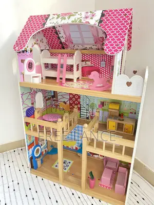 Barbie Doll Wooden Play House for Kids
