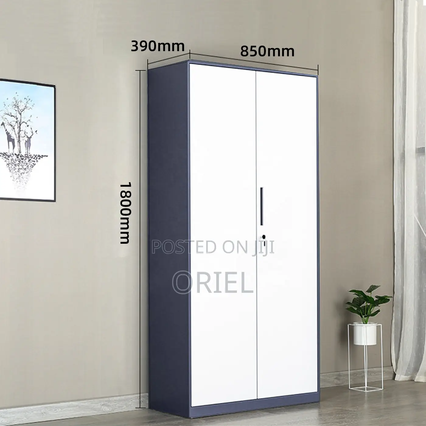Office Cabinet : 2 Door Modern Steel Storage Cabinet