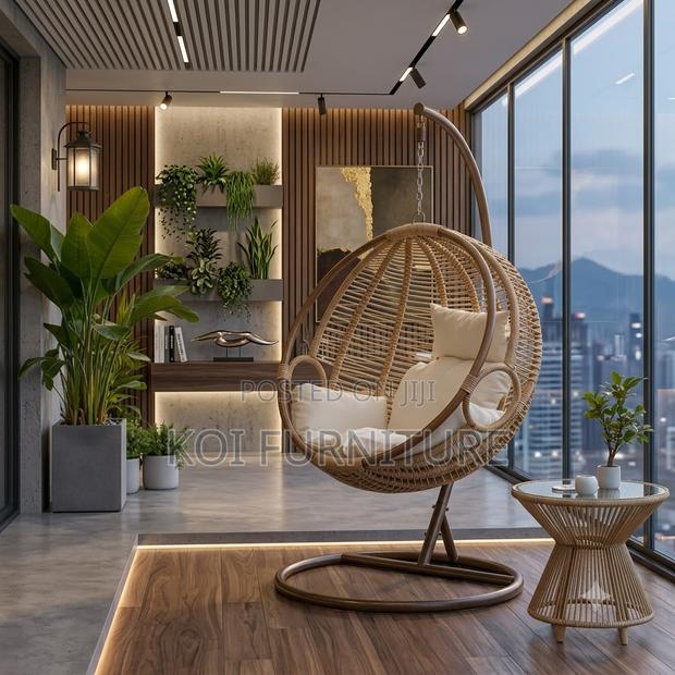 Home Chairs; Balcony and Outdoor Rattan Hammock Chairs - thumbnail 4
