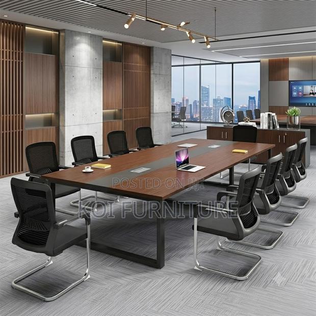 Boardroom Table; 2400mm Long Meeting Boadroom Offices Table - thumbnail 2