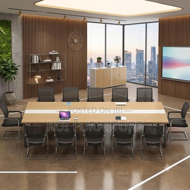 Boardroom Table; 2400mm Long Meeting Boadroom Offices Table - thumbnail 4