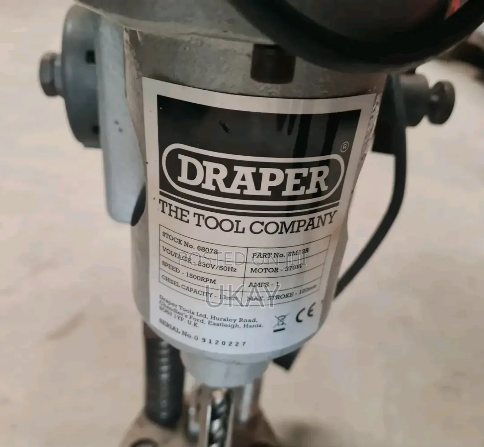 Draper Bm13c Bench Morticer.