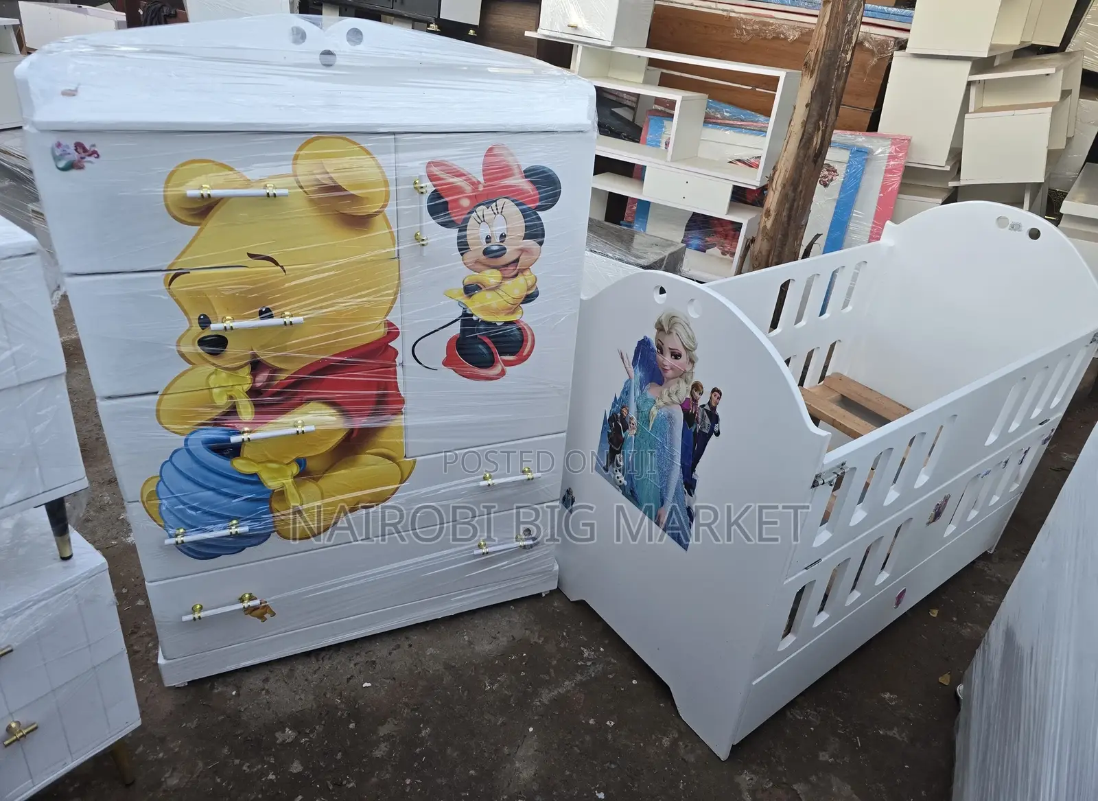 New Born Chest Drawer/Baby Wooden Wardrobe
