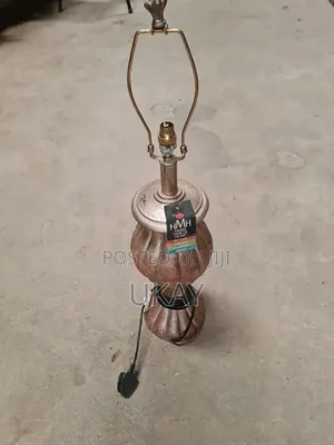 2-Glazed Ceramic Urn Table Lamp Multicolor Gold Brown.