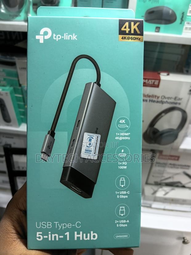 Tp-Link Uh5020c Usb Type-C 5-in-1 Hub Adapter/Docking Station.