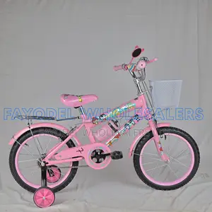 Fuwa 16 Inch Kids Bicycle With Basket Training Wheels – Pink