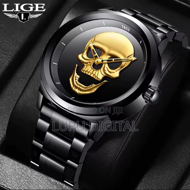Lige Skull Gents Watch #Lg9876 - thumbnail 3