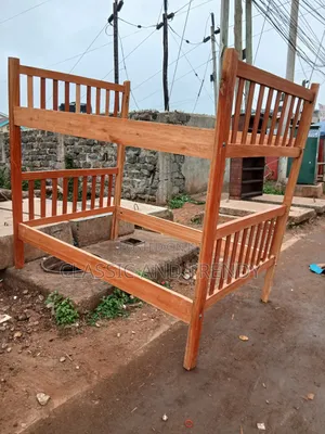 4x6 Plain Wood Bunk Bed