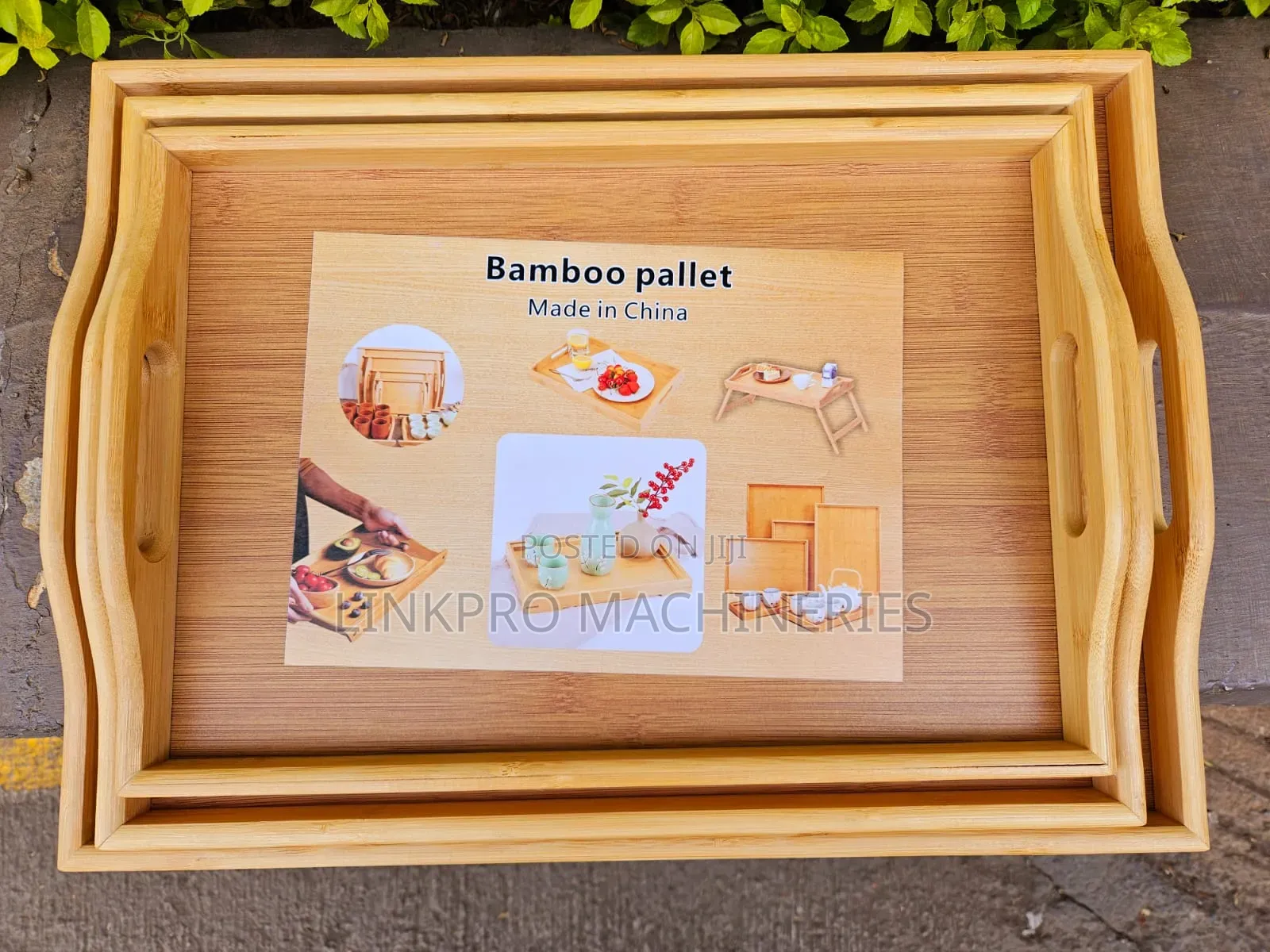Classic Style Bamboo Tray
3pcs Set
