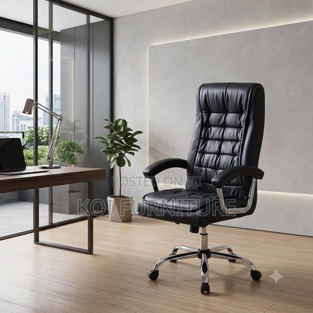 Office Chairs; Swivel Leather Backrest Office Chair