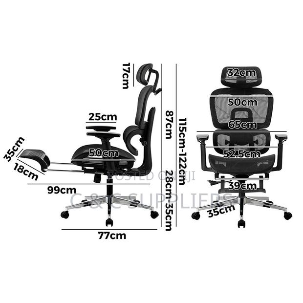 Ergonomic High Backrest Mesh Chair - thumbnail 4