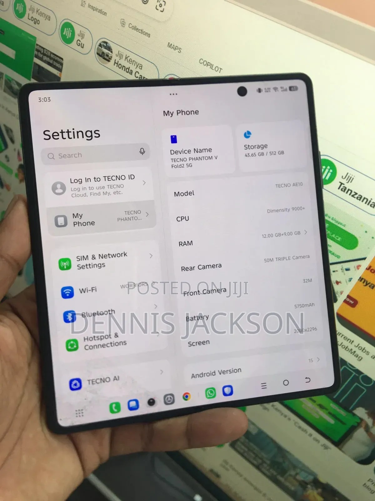 Tecno Phantom V Fold 2 512 GB Gray