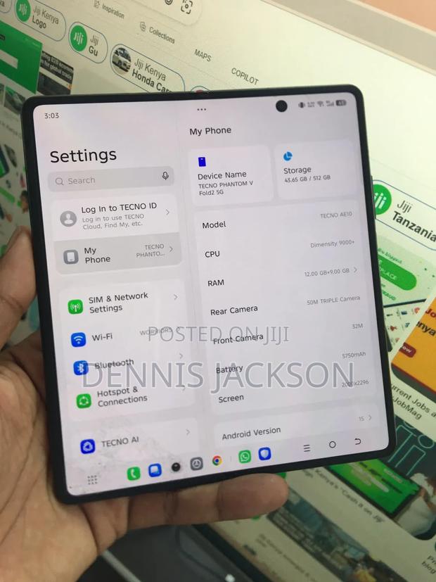 Tecno Phantom V Fold 2 512 GB Gray - thumbnail 6