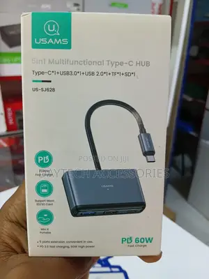 Usams 5 In1 Multifunctional Type-c Hub (Us-sj628)