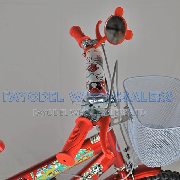 Red Fuwa Kids Bicycle 16 Inch With Basket Training Wheel